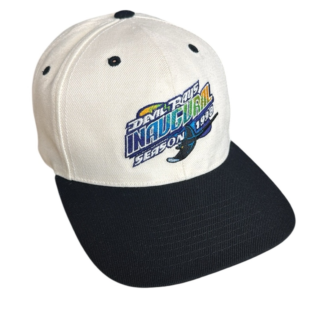 Rare Twins Enterprises 1998 Tampa Bay Devil Rays Inaugural Season Snapback Hat - Picture 5 of 13